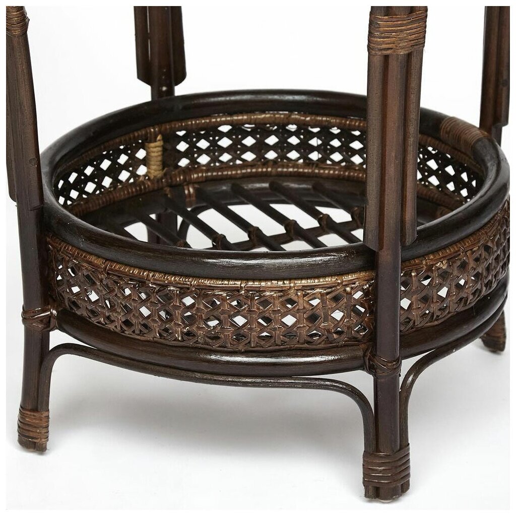 Террасный комплект "PELANGI" (стол со стеклом + 2 кресла) /без подушек/