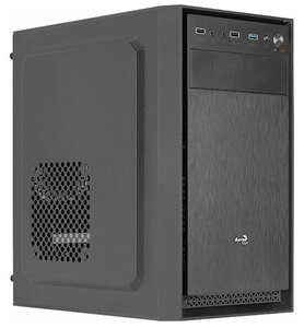 Фото Корпус mATX AeroCool CS-104-S-BK-v1, Mini-Tower, без БП, черный