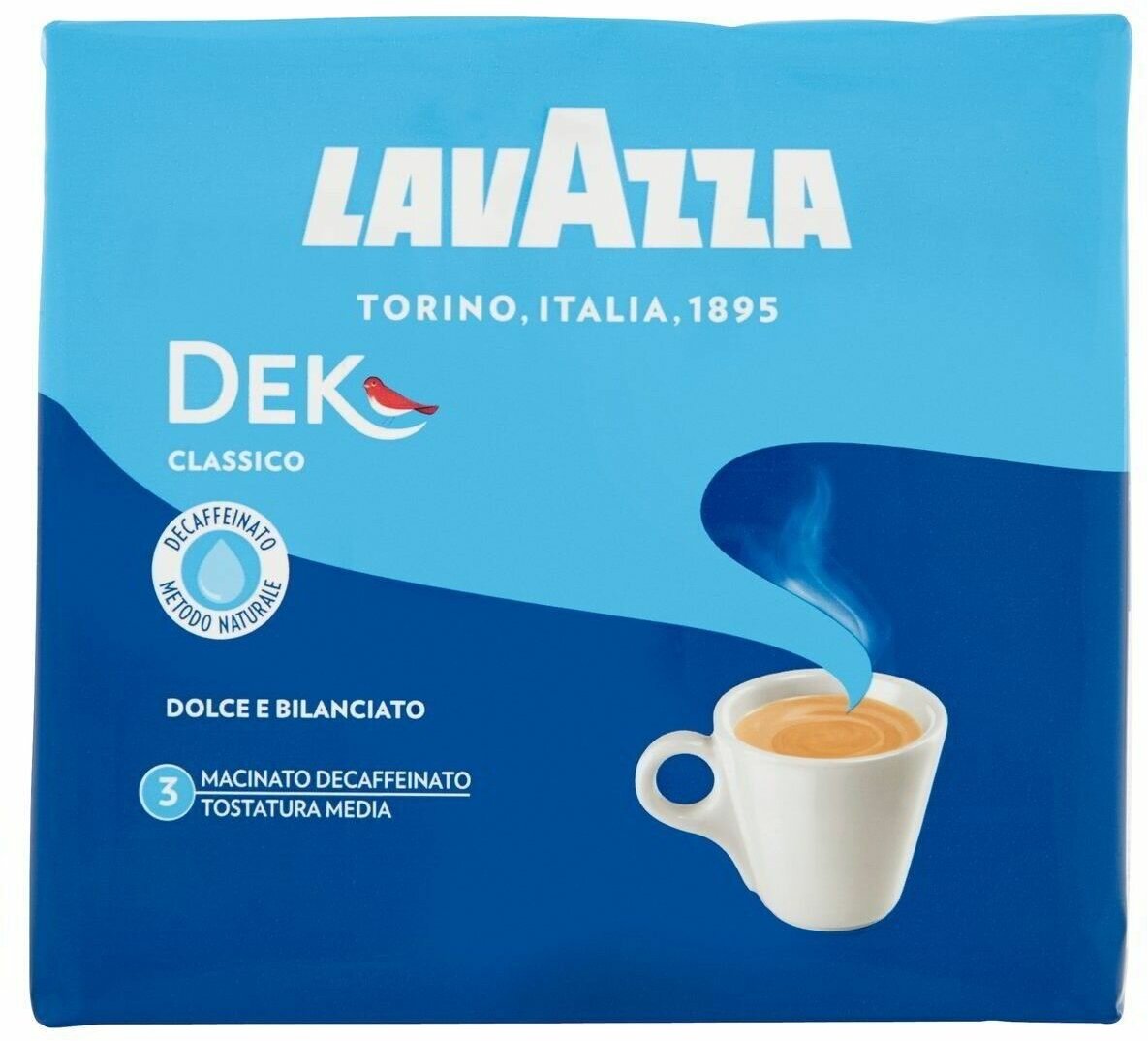 Кофе молотый Lavazza Decaffeinato /без кофеина/ 2*250г