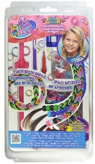 Набор для плетения украшений для волос Rainbow Loom R0053B Hair Braid - Single