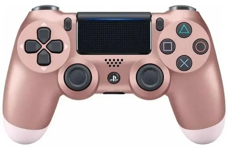Геймпад для PlayStation 4 беспроводной, розовое золото/ совместим с PS4, PC и Mac, Apple, Android