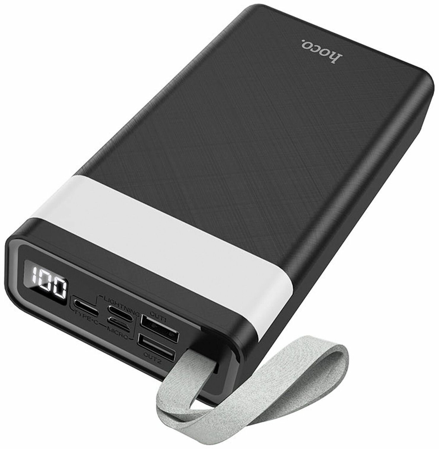Портативный аккумулятор Hoco J73 Powerful 30000mAh, black, упаковка: коробка - фотография № 19