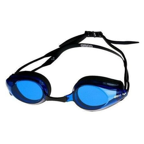 Очки для плавания ARENA Tracks, арт. 9234157, синии линзы, сменная переносица, черная оправа