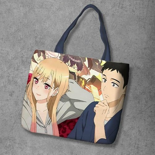 фото Сумка шоппер anime dakimakura, фактура рельефная, мультиколор