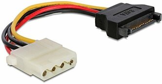 Переходник питания Cablexpert CC-SATA-PS-M Molex гнездо на SATA штекер - кабель 15 см