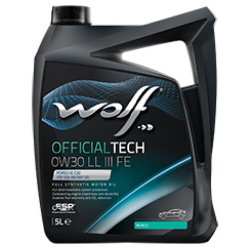 Синтетическое моторное масло Wolf Officialtech 0W30 LL III FE, 1 л