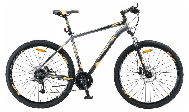 Горный (MTB) велосипед STELS Navigator 910 MD 29 V010 (2019) 18,5 черный/золотой