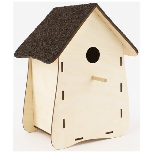 Скворечник с кровлей высокий, 22,6х20,5х30 см, в разборе