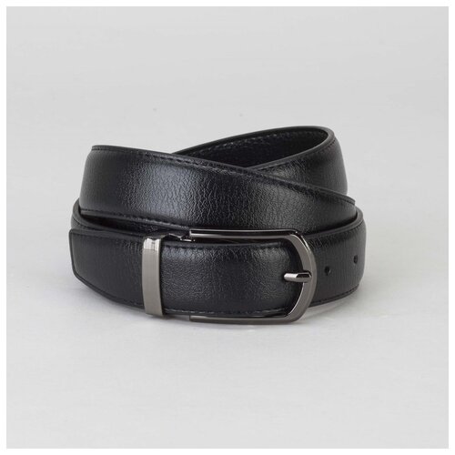 фото Ремень муж 05-01-03-01 рэнни, 3,0*120*0,4см, 2 строчки, пряжка тем металл, чёрный 2992811 сима-ленд