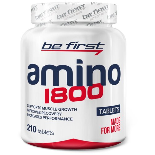Аминокислотный комплекс Be First Amino 1800, без вкуса, 210 шт. аминокислота be first amino 1800 без вкуса 210 шт
