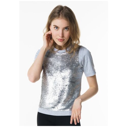 фото Футболка fashion.love.story 18ps2006 размер 44, серый