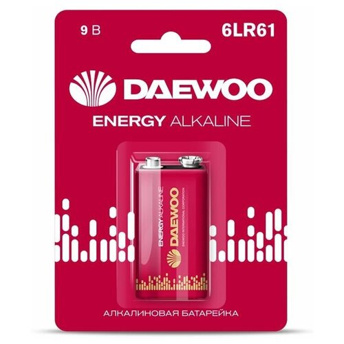 Элемент питания алкалиновый «крона» 6LR61 9В Energy Alkaline 2021 BL-1 DAEWOO 5029729