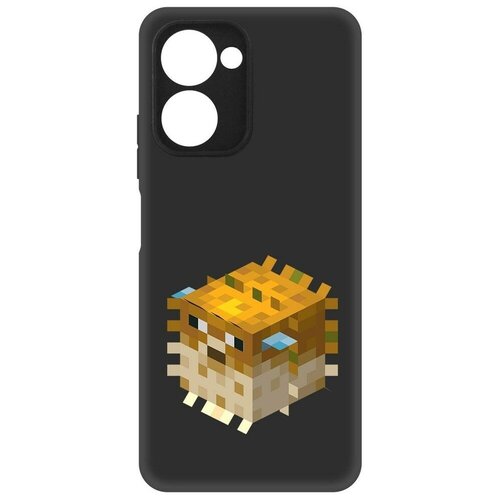 Чехол-накладка Krutoff Soft Case Minecraft-Иглобрюх для Realme C33 черный чехол накладка krutoff soft case minecraft иглобрюх для realme c15 черный