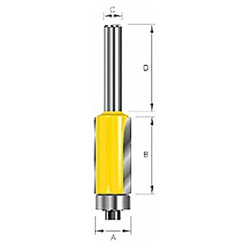 Фреза для окантовки 19х25х8х32х2Т Makita(D-10556) фреза кромочная прямая 19 х 25 4 мм нижний подшипник хвостовик 12 мм 2 шт