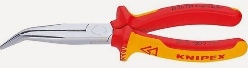 Изображение товара Круглогубцы Knipex 2626200, с режущими кромками хромированные 200 mm