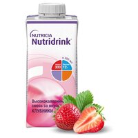 Nutridrink (Nutricia) для энтерального питания, готовое к употреблению, 200 мл, клубника, 4 шт.