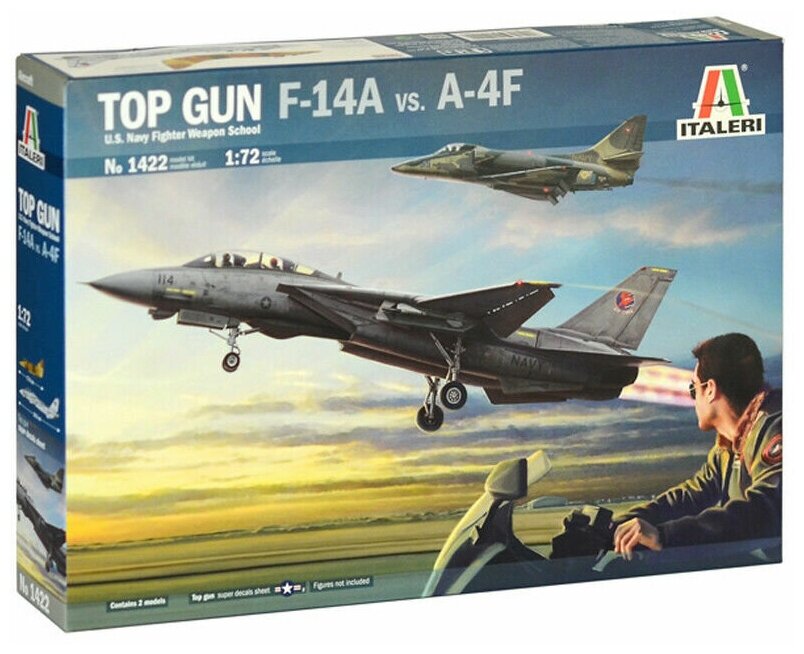 1422 Italeri Самолёты F-14A против A-4F "Top Gun" (1:72)