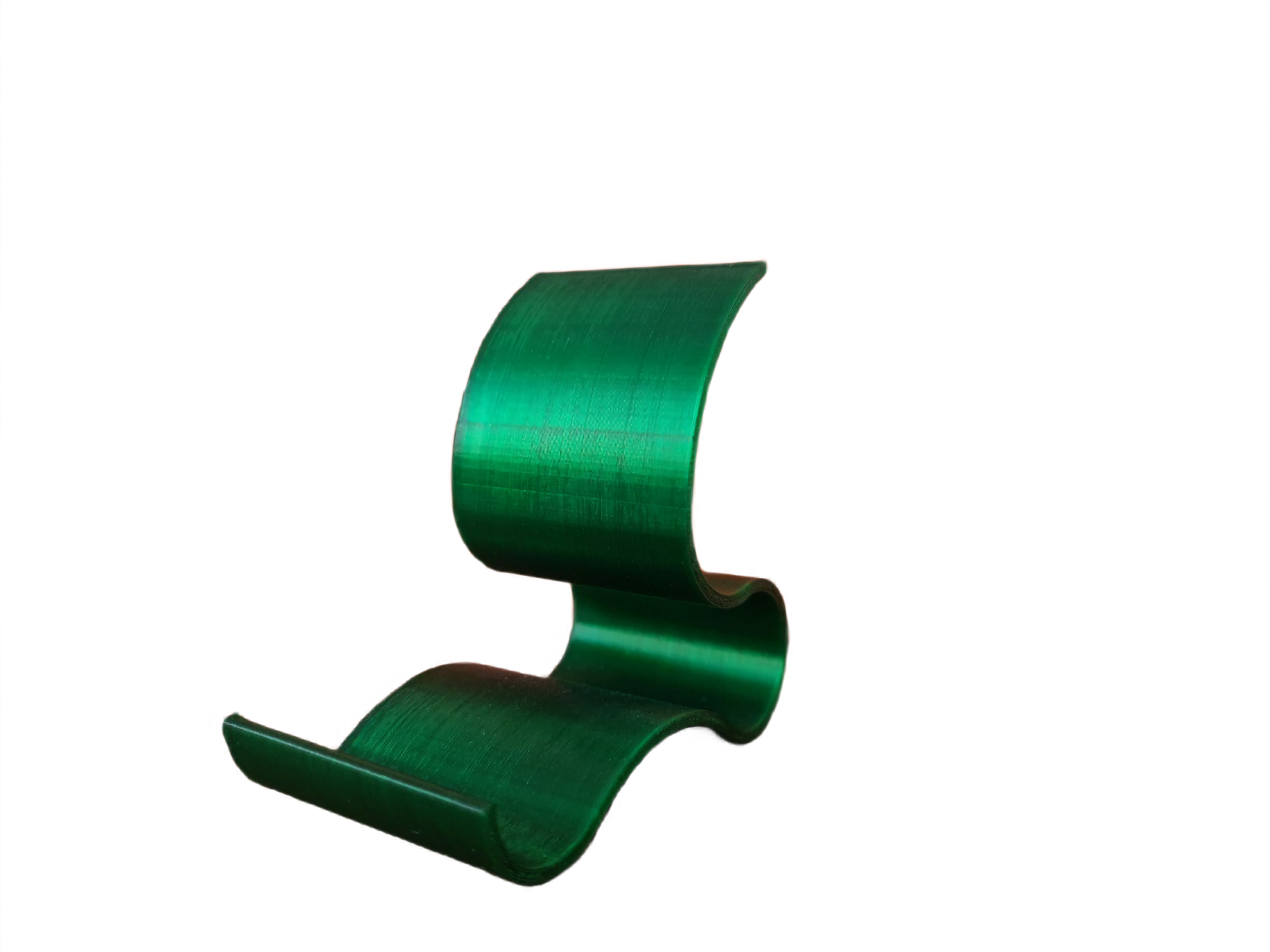 Подставка для телефона - бутылочно зеленая волна