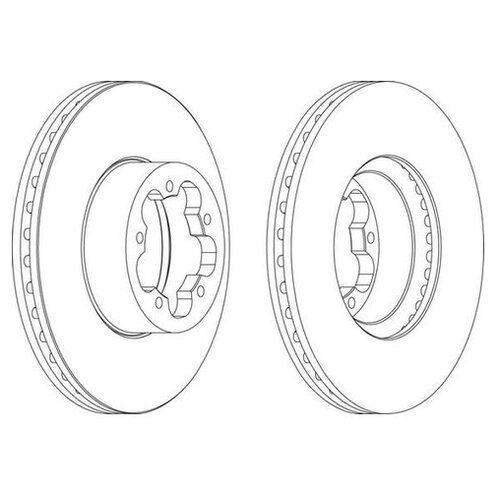 фото Тормозной диск ferodo ddf1554 для ford transit