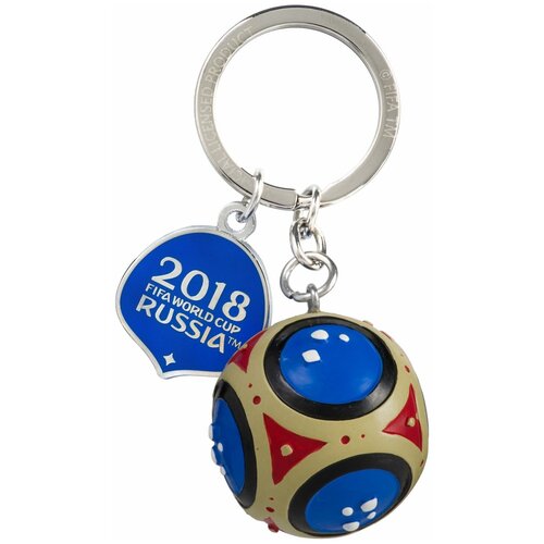 Брелок 2018 FIFA World Cup Russia Мяч 3D (СН011), синий/бежевый