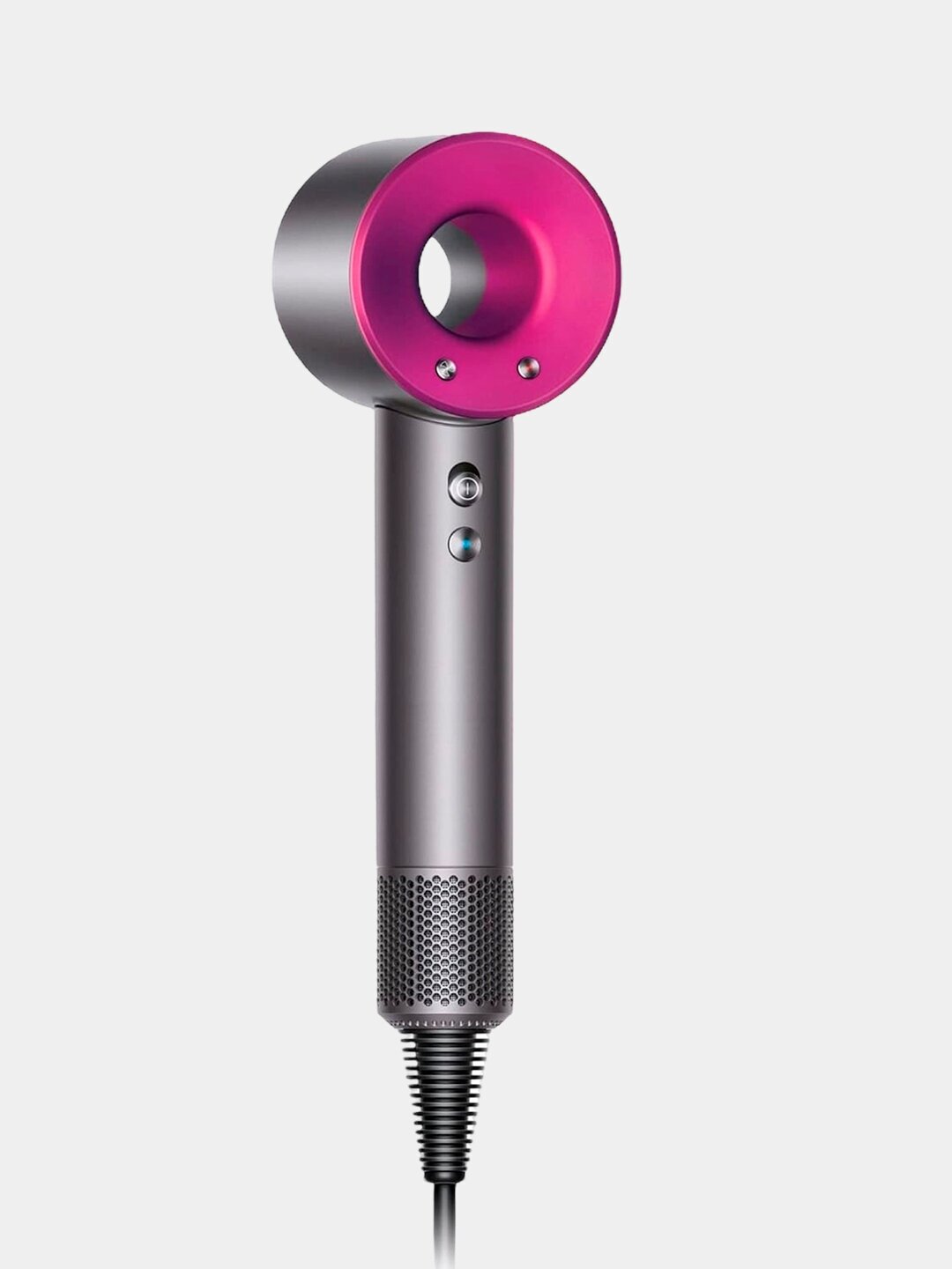 Набор для укладки волос, Фен для волос Super Hair dryer Фен для волос профессиональный с 5 магнитными насадками, розовый - фотография № 2