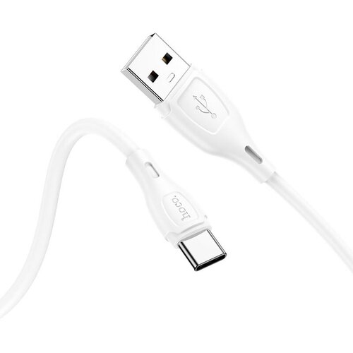 Кабель USB HOCO X61 Ultimate silicone, USB - Type-C, 3.0А, 1м, белый