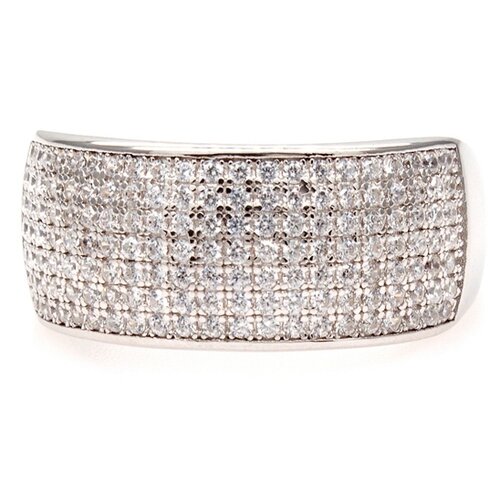 фото The jeweller кольцо из серебра с фианитами мр-r01516-х-w-х-х-w, размер 17.5