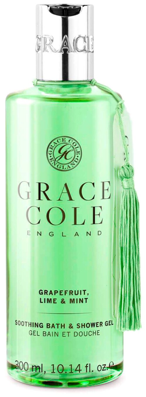 Гель для душа и ванны Grace Cole Grapefruit, lime & mint, 300 мл, 350 г
