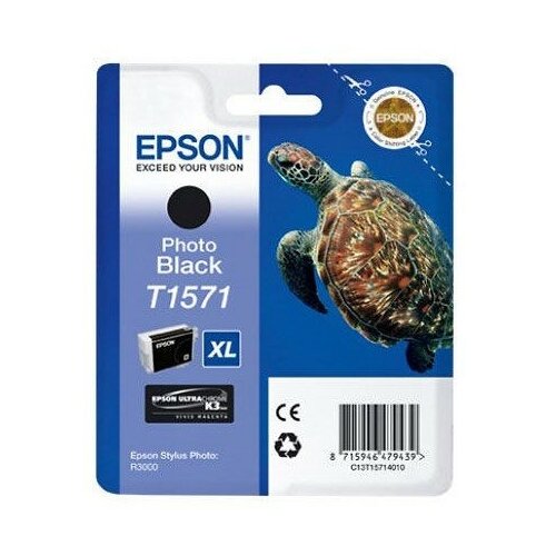 Картридж Epson C13T15714010, 850 стр, фото черный картридж epson c13t70214010 2400 стр черный