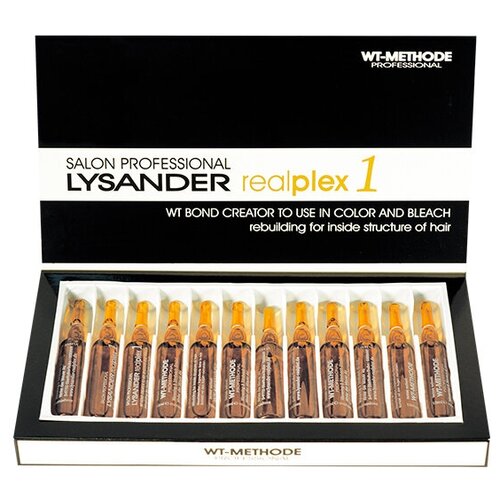 WT-Methode Lysander Realplex Bond Creator Лосьон-восстановитель структуры волос Фаза №1, 10 мл, 12 шт., ампулы