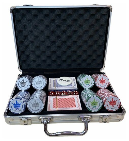 Покерный набор Empire 200 фишек и сукно покер