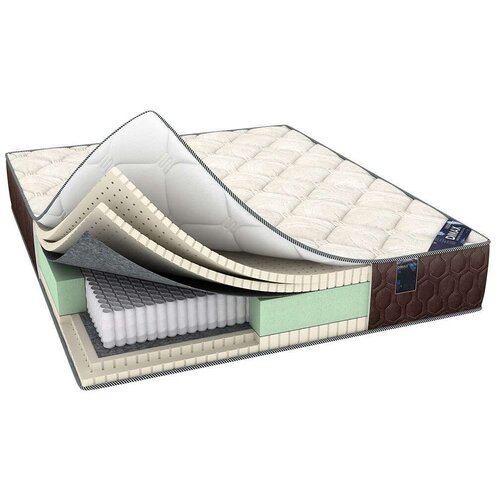 фото Матрас dimax элемент софт люкс, 140x185 см, пружинный, белый