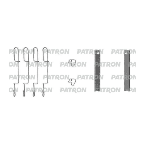 Монтажный комплект тормозных колодок PATRON PSRK1055