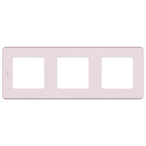 Рамка Legrand Inspiria 673954 трехместная универсальная скрытая установка розовая рамка eqona 16401100 000143 трехместная универсальная скрытая установка белая ip20