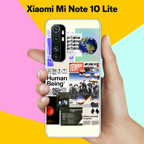 Силиконовый чехол на Xiaomi Mi Note 10 Lite Pack 3 / для Сяоми Ми Ноут 10 Лайт силиконовый чехол на xiaomi mi note 10 lite мороженое для сяоми ми ноут 10 лайт