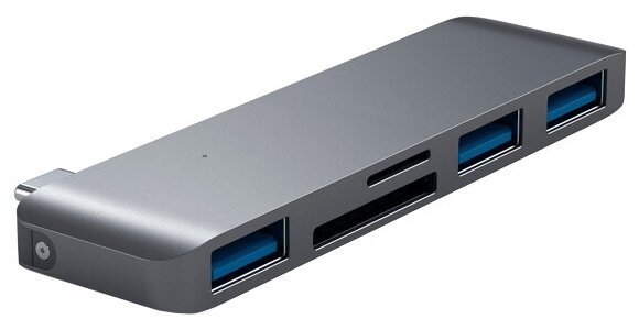 USB-концентратор  Satechi Type-C USB 3.0 3-in-1 Combo Hub, разъемов: 3, Silver