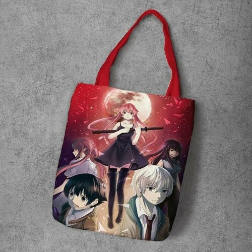 фото Сумка шоппер anime dakimakura, фактура рельефная, мультиколор