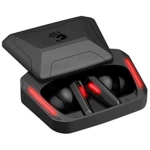 Наушники A4Tech Bloody M70 игровые беспроводные вкладыши с микрофоном TWS Bluetooth черно-красный 450900₽