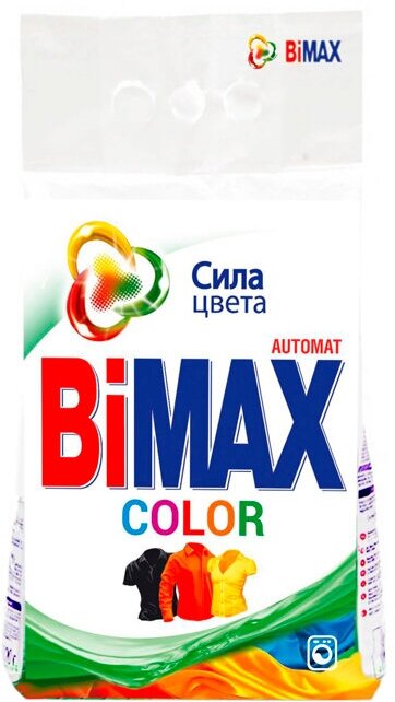 Порошок автомат для стирки Bimax Color Сила Цвета 3000 г