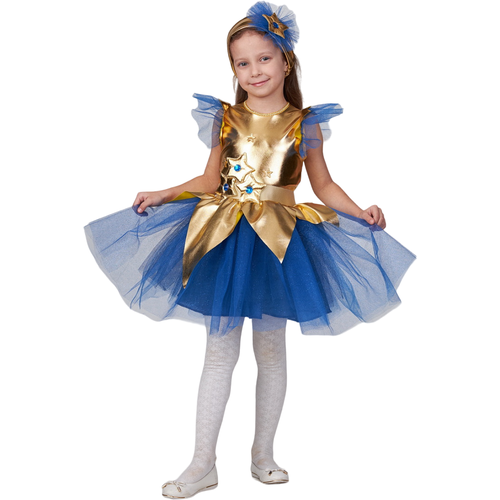 Карнавальный костюм Звездочка золотая размер 122-64, костюм звездочки для девочек, на утренник, новый год, на праздник