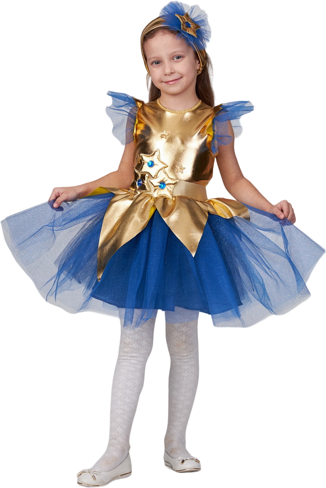 Карнавальный костюм Звездочка золотая арт. 23-67 костюм звездочки для девочек на утренник новый год на праздник
