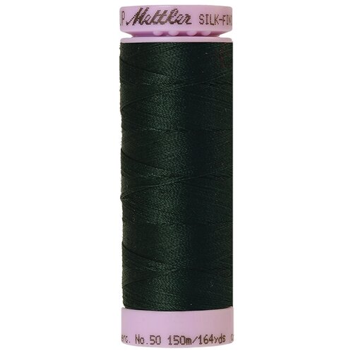 Нить для машинного квилтинга SILK-FINISH COTTON 50, 150 м 100% хлопок 0759 Spruce Forest ( 9105-0759 )