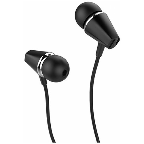 Наушники внутриканальные HOCO M34 микрофон кнопка ответа кабель 12м цвет чёрный 24400₽