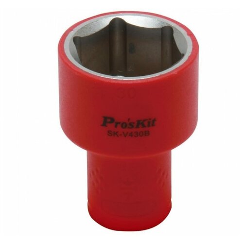 Изолированная 1/2 дюйма торцевая головка Proskit SK-V430B 30 мм (1000 В - VDE)