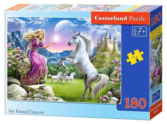 Пазл Castorland My Friend Unicorn (В-018024), 180 дет.