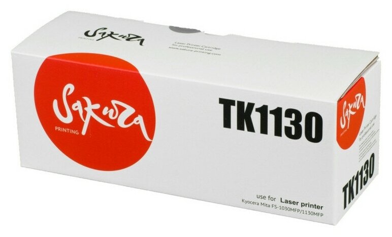 Картридж лазерный SAKURA TK-1130 чер. для Kyocera FS-1030/113