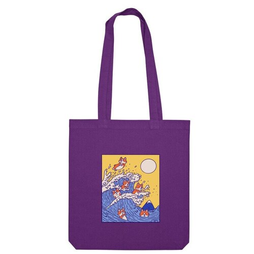 фото Сумка шоппер us basic, фиолетовый