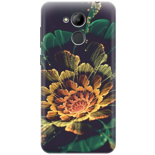 фото Re:paчехол - накладка artcolor для honor 6c pro с принтом "красивый цветок"