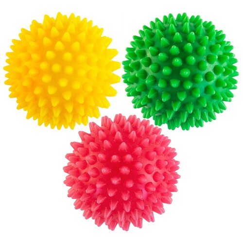 Мячик для собак Зооник Мяч для массажа №2 (С039), микс мячик для собак зооник мяч для массажа с038 красный