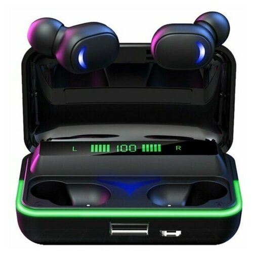 Беспроводные наушники PODS E10 с дисплеем и подсветкой черный 73500₽